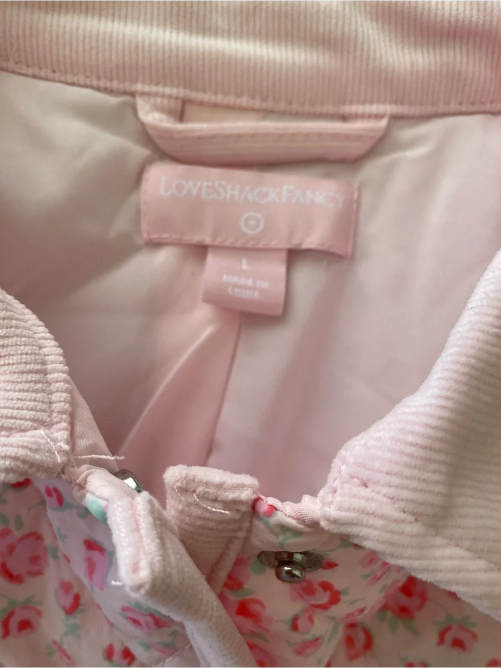 LoveShackFancy Charlotte Roseheart Quilted Barn Jacket